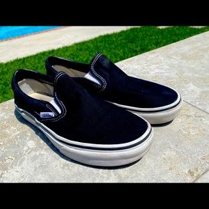 Black slip on Vans